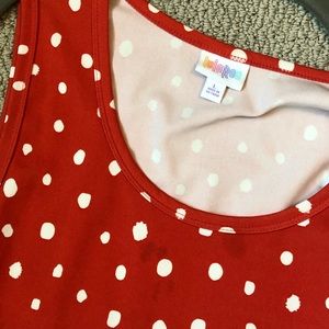 LuLaRoe Dresses - Red and white polka dot Lularoe tank dress LuLaRoe Dresses - Red and white polka dot Lularoe tank dress